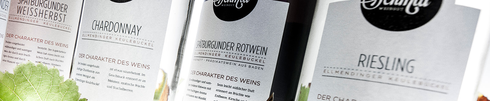 Weinflaschen - Weingut Schmid